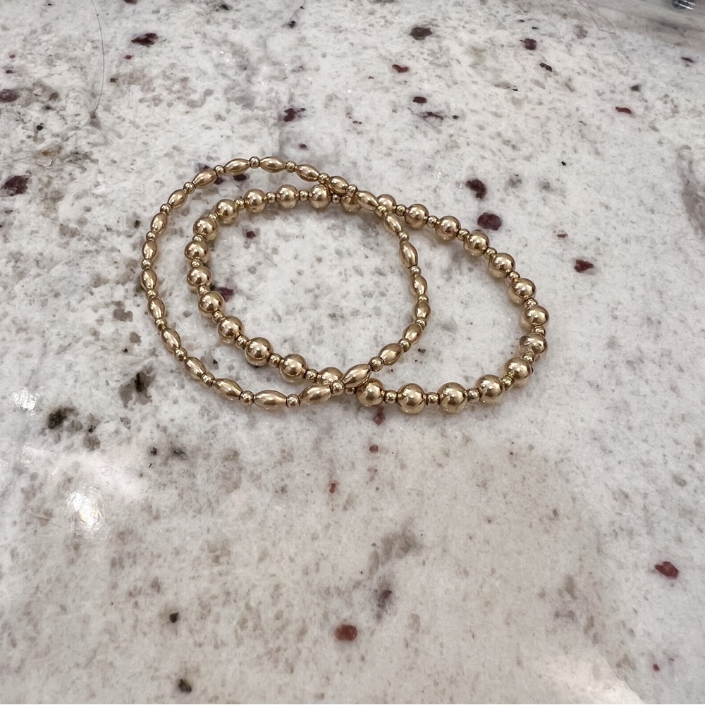 Set of 2 E Newton bracelets